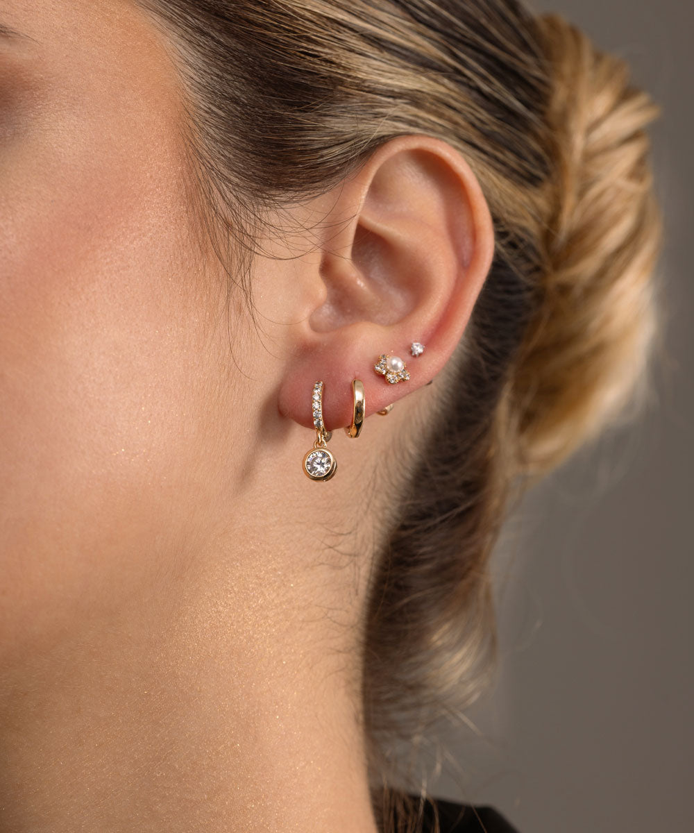 Argollas Básicas Small Rosé | acero inoxidable | baño de oro rosa 18k | Mellany Joyas