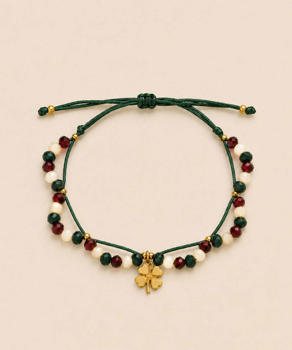 PULSERA TRÉBOL GREEN