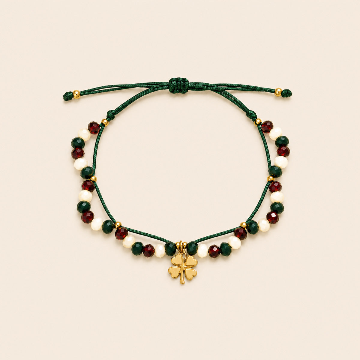 PULSERA TRÉBOL GREEN