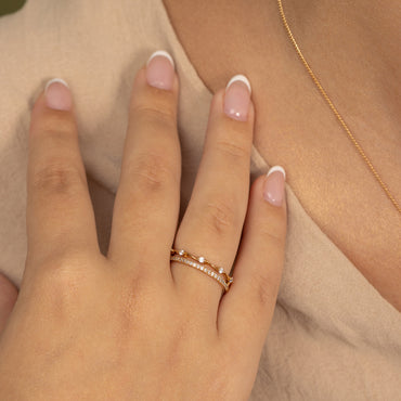 ANILLO DOBLE ROSÉ