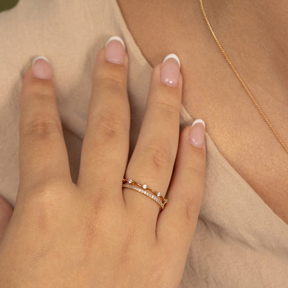 ANILLO DOBLE ROSÉ