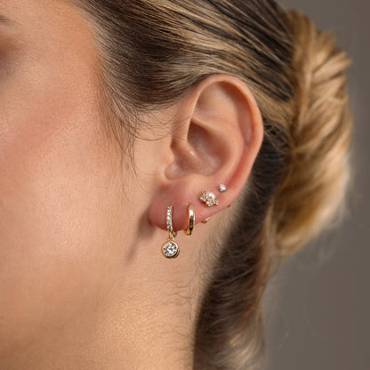 ARETES CIRCÓN HEXAGONAL SILVER
