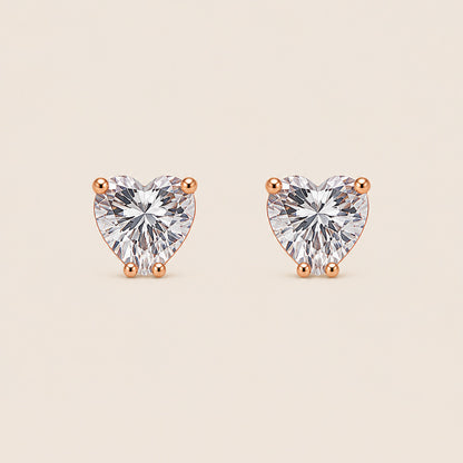 ARETES CORAZÓN ZIRCÓN ROSÉ