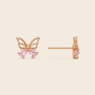 ARETES MINI MARIPOSA ROSÉ