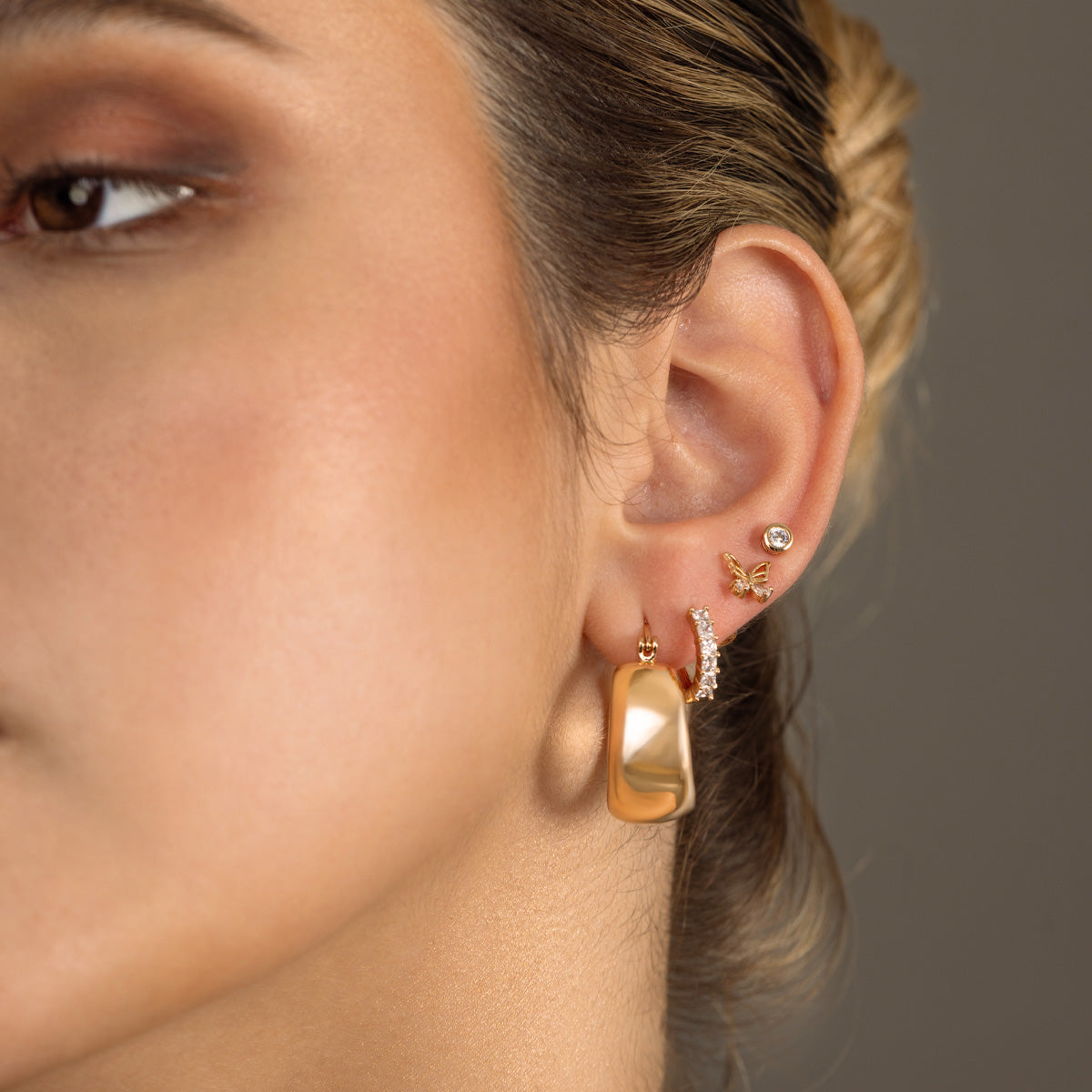 ARETES MINI CIRCLE ROSÉ