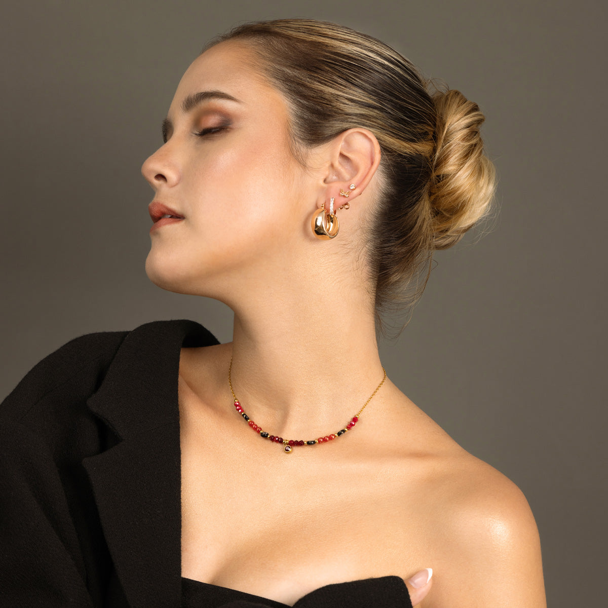 COLLAR OJO TURCO Y ÁGATAS