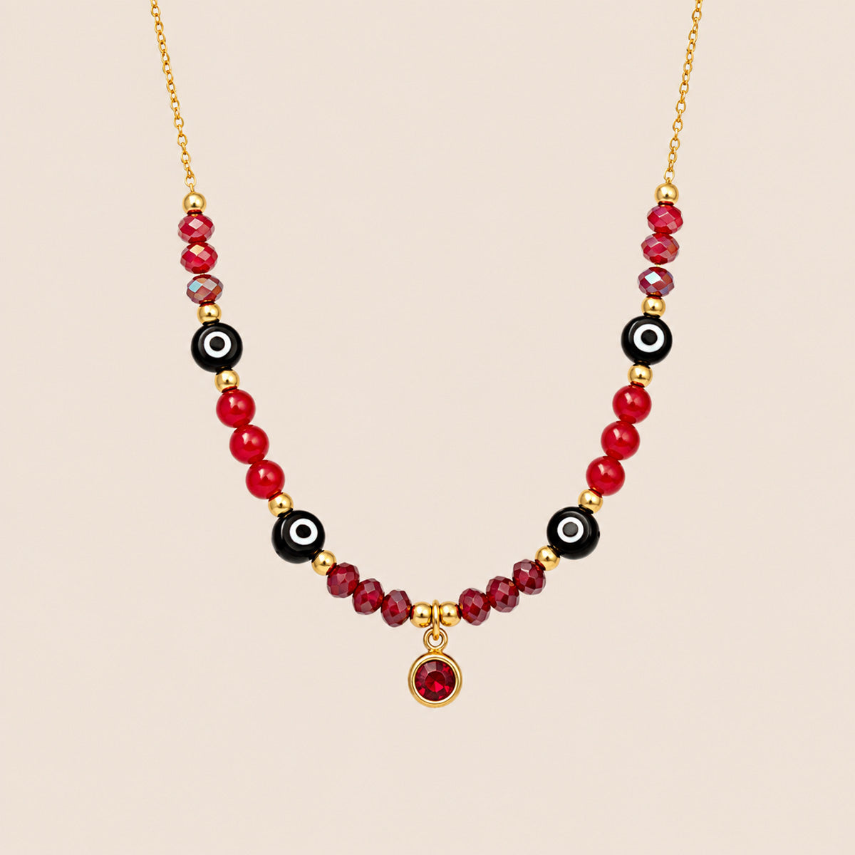 COLLAR OJO TURCO Y ÁGATAS
