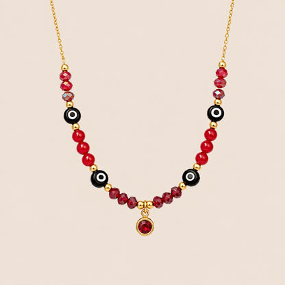 COLLAR OJO TURCO Y ÁGATAS