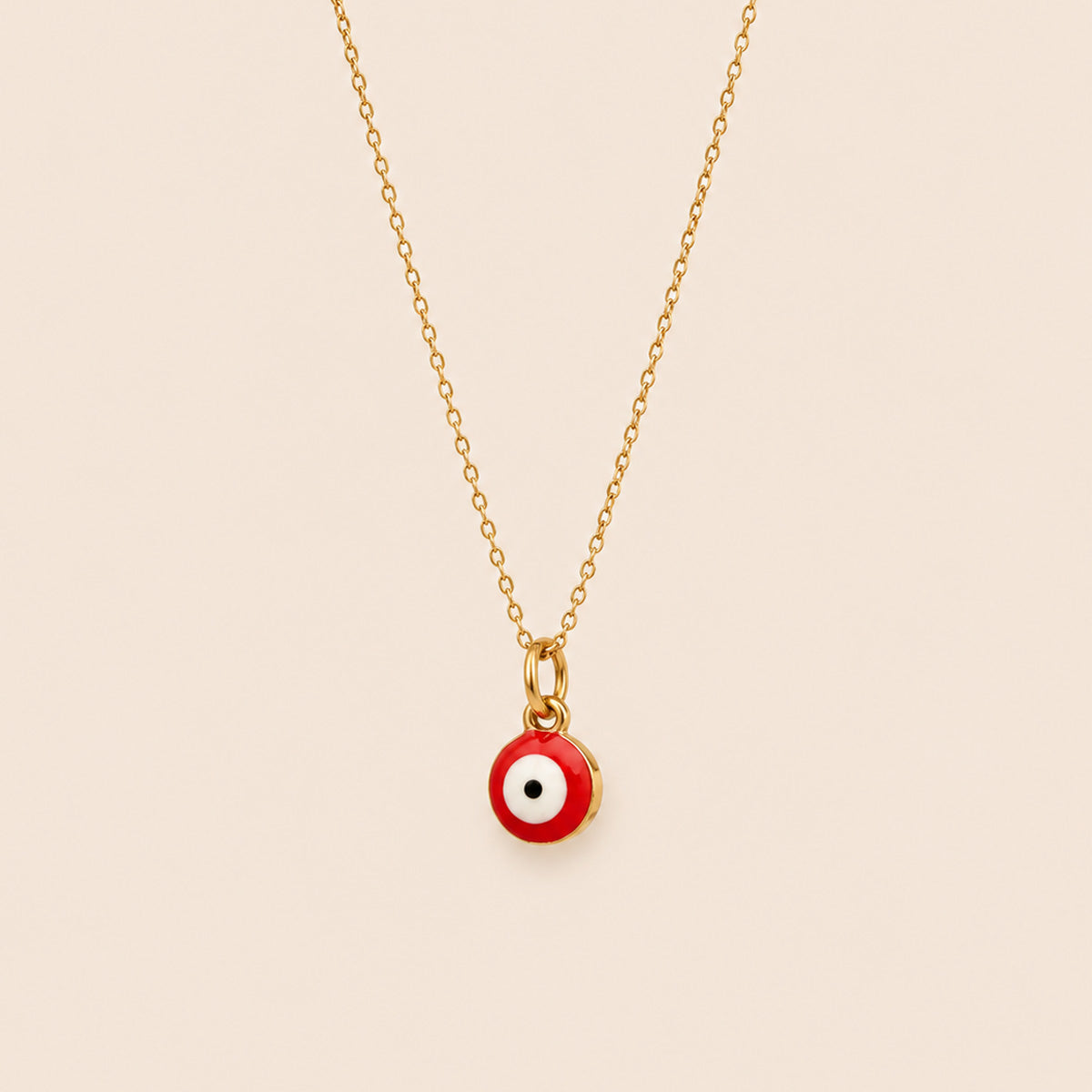 COLLAR OJO TURCO ROJO