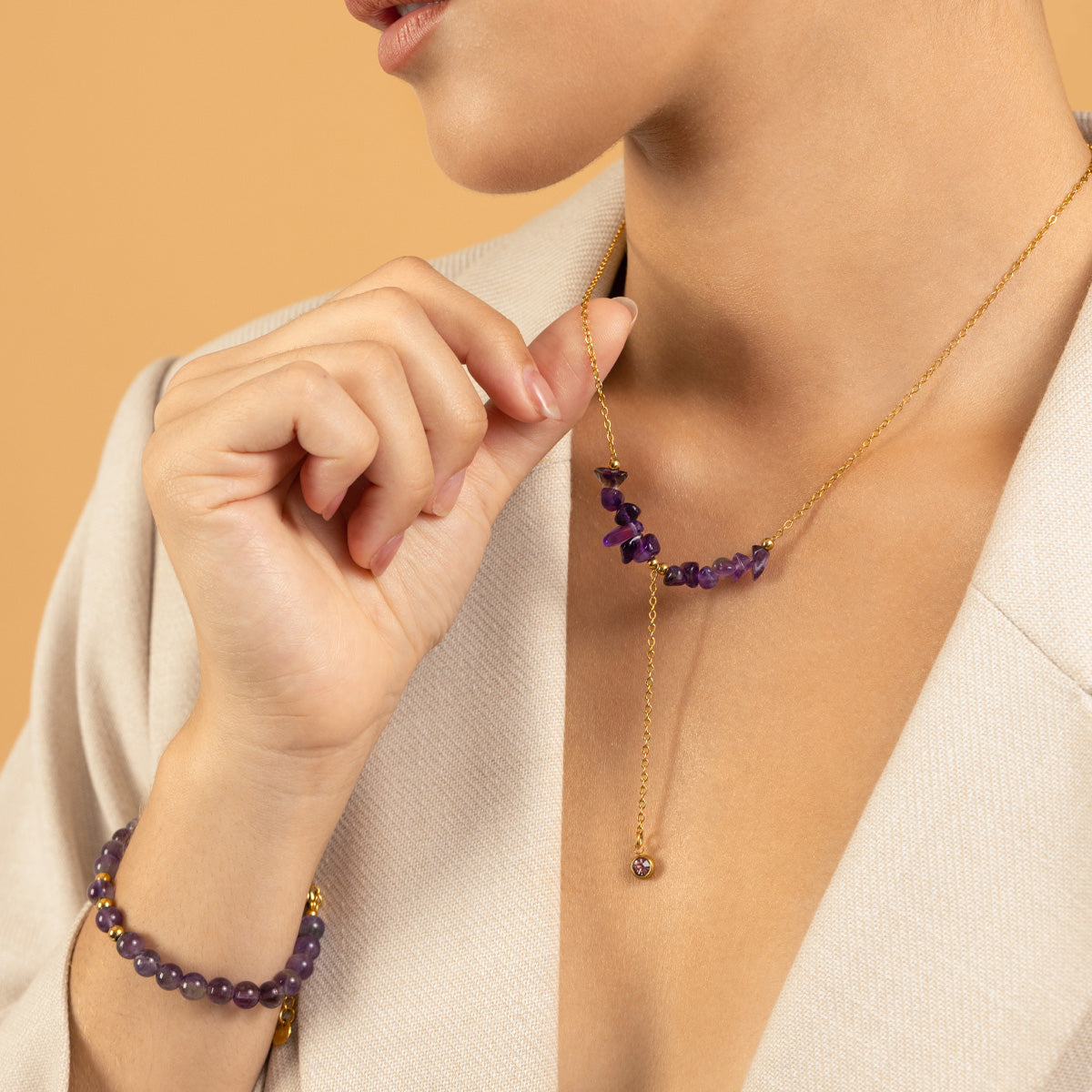 COLLAR AMATISTA CASCAJOS