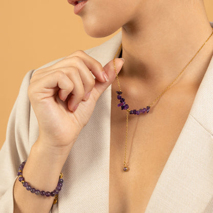 COLLAR AMATISTA CASCAJOS