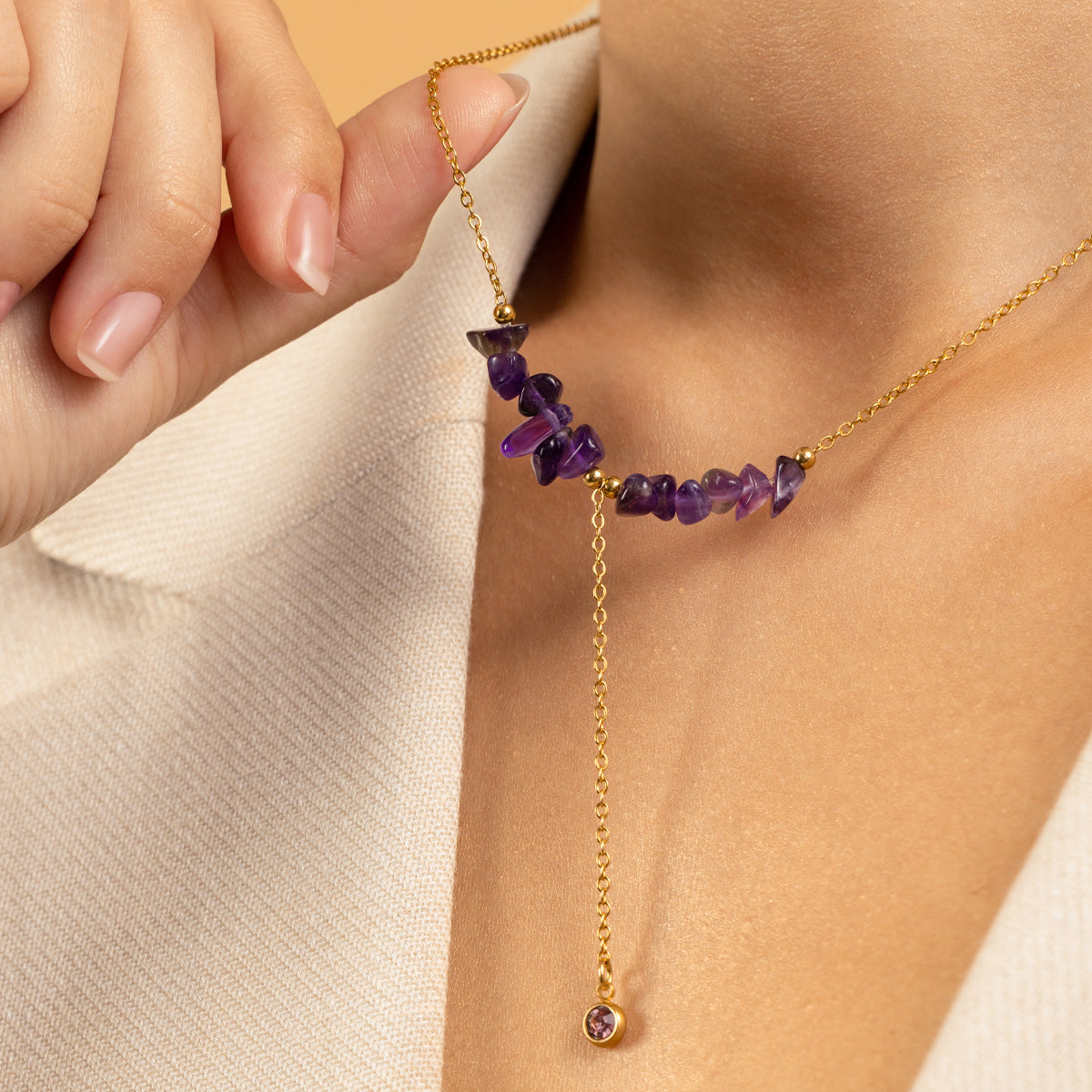 COLLAR AMATISTA CASCAJOS
