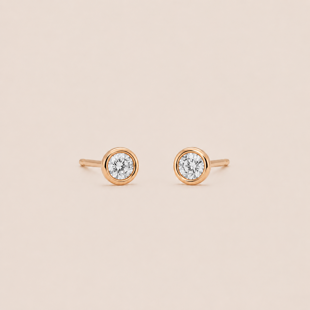 ARETES MINI CIRCLE ROSÉ