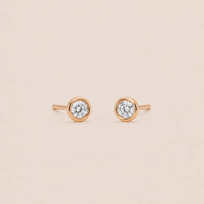 ARETES MINI CIRCLE ROSÉ