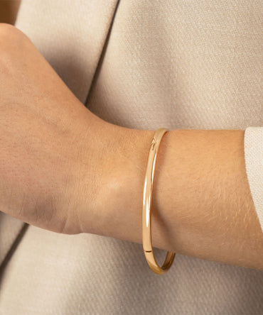 Puñera Circular Rosé | acero inoxidable | baño de oro rosa 18k | Mellany Joyas