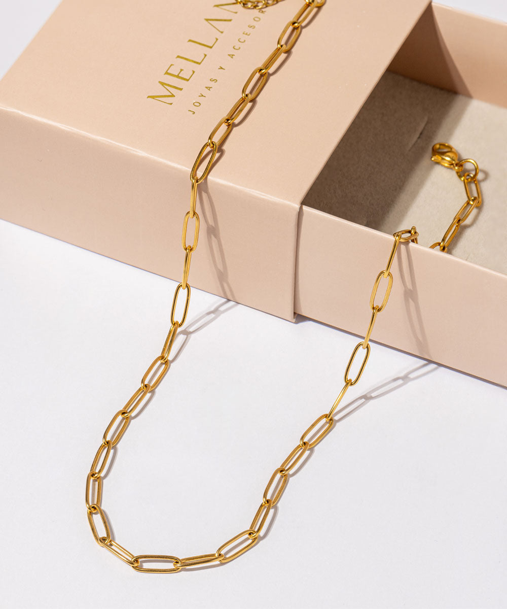 Cadena Eslabones Waterproof | acero inoxidable | resistente al agua | Mellany Joyas