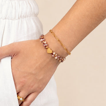 PULSERA CORAZÓN PASANTE