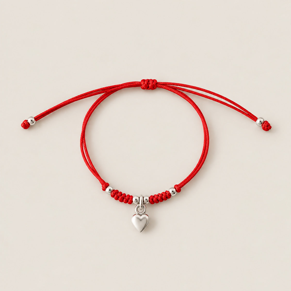 PULSERA MINI CORAZÓN DE PLATA
