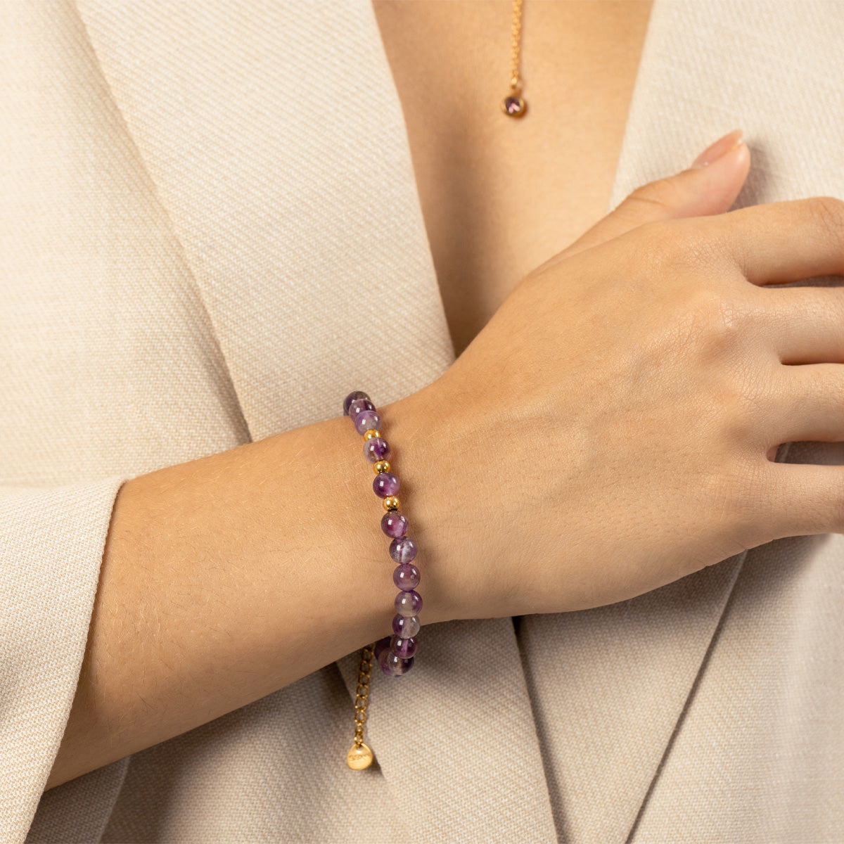 PULSERA AMATISTA