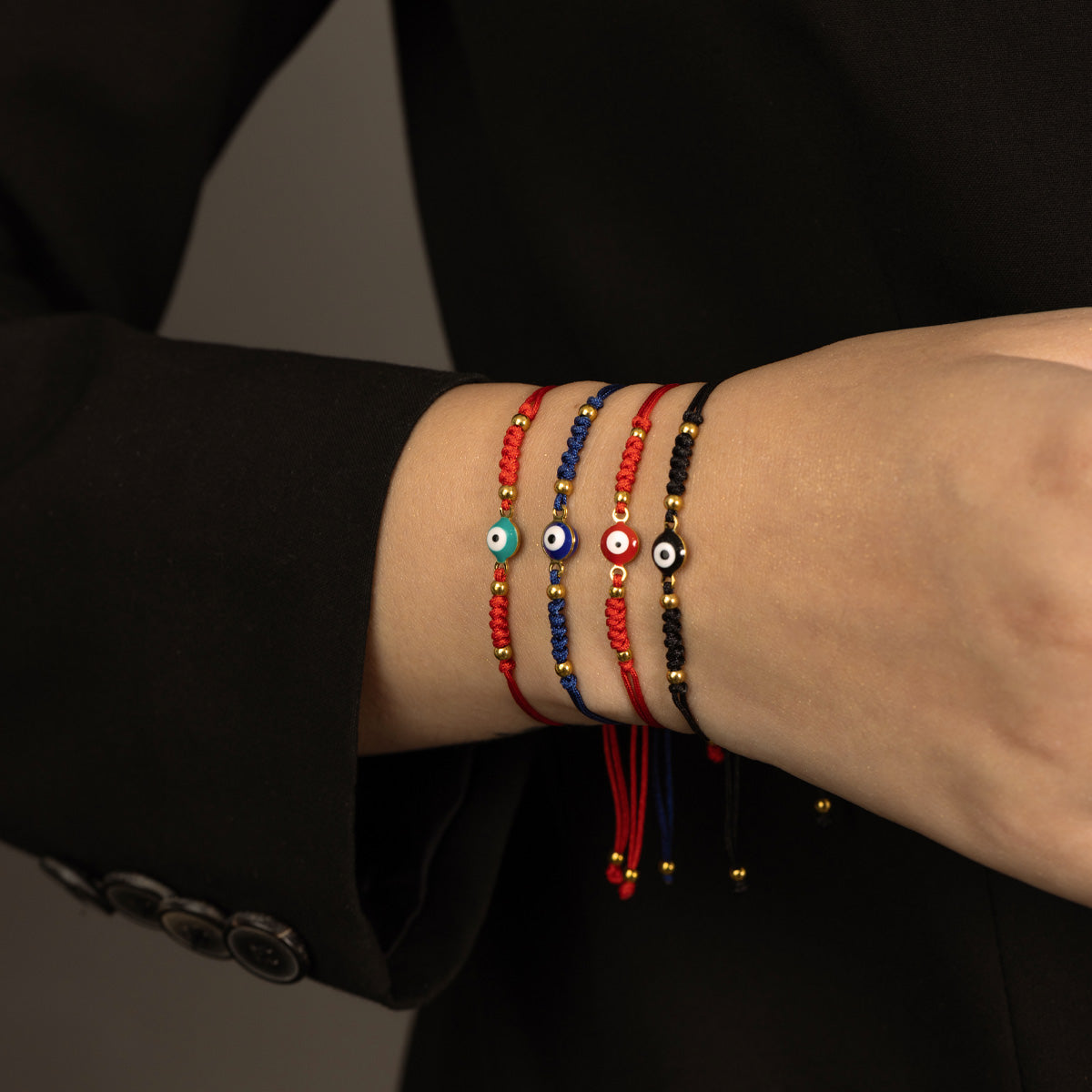 PULSERA OJO TURCO ROJO