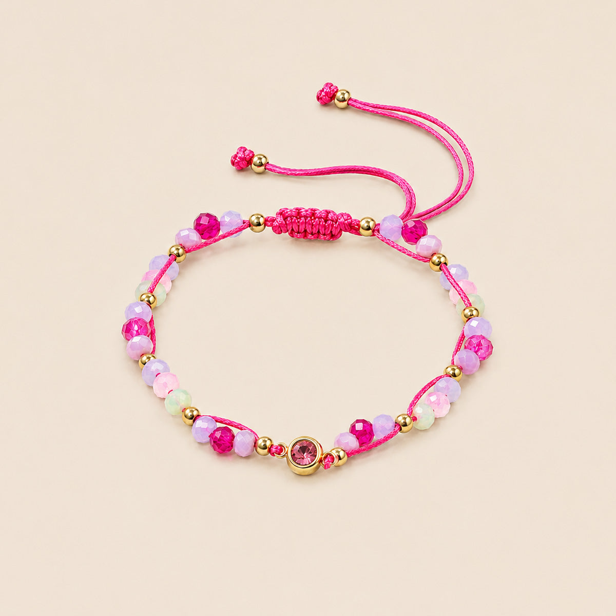 PULSERA PUNTO DE LUZ PINK